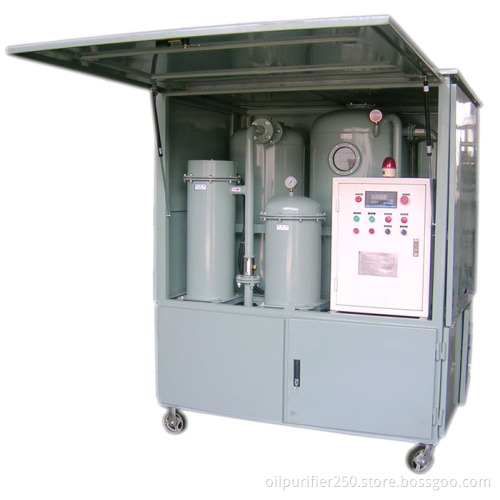 Double-stage vacuum transformer oil purifier